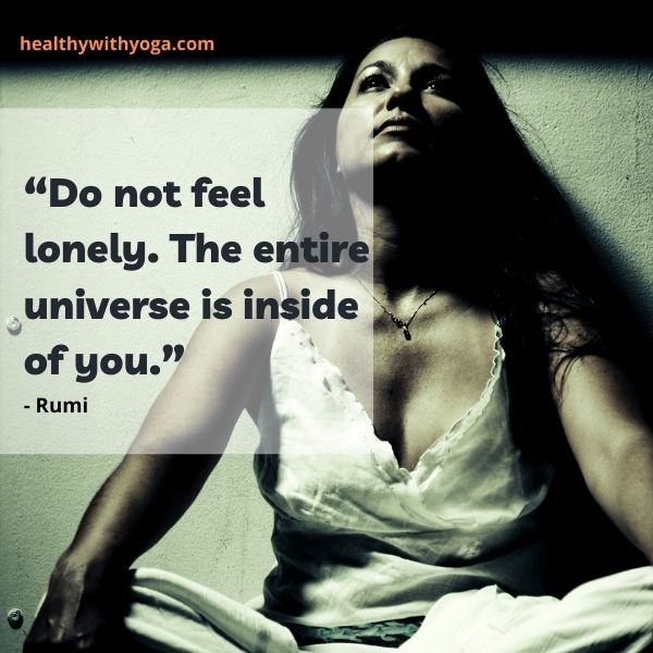 Yoga quote loneliness